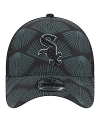 New Era Men's Black Chicago White Sox 9FORTY A-Frame Trucker Adjustable Hat