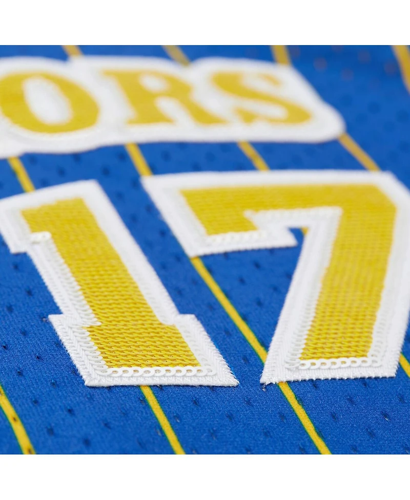 Mitchell & Ness X Dannijo Women's Chris Mullin Royal Golden State Warriors Fashion Cropped Basketball Jersey