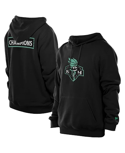 New Era Men's Black York Liberty Champions Premium Pullover Hoodie Sweatshirt