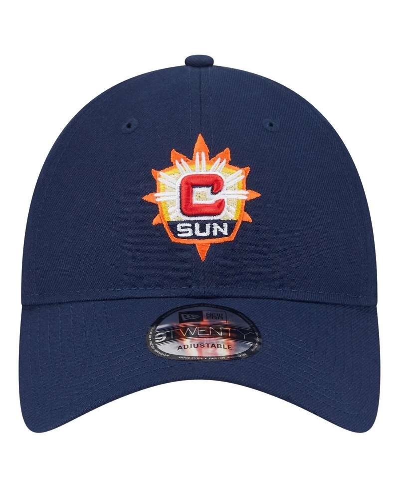New Era Men's and Women's Navy Connecticut Sun Core Alt Logo 9TWENTY Adjustable Hat