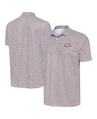 Antigua Men's White Arkansas Razorbacks Star Polo Shirt