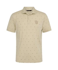 LevelWear Men's Cream San Diego Padres Vision Polo Shirt