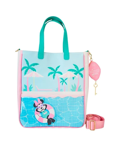 Loungefly Minnie Mouse Vacation Style Tote Bag with Coin Purse