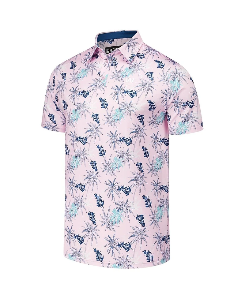 Flomotion Men's Light Pink Wm Phoenix Open Breezy Banks Polo Shirt