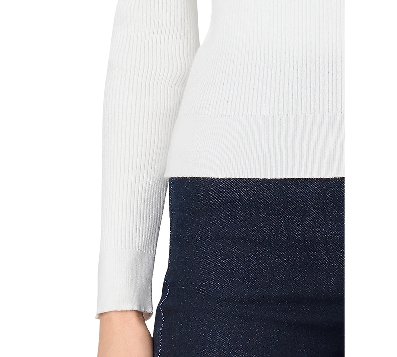 Melissa Paige Women's Mock-Neck Rib-Knit Sweater