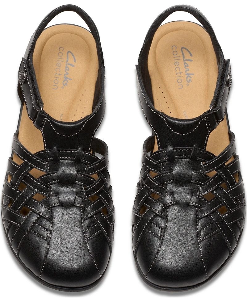 Clarks Collection Women's Elizabelle Mia Riptape Flat Sandals