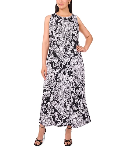 Msk Plus Sleeveless Jersey Maxi Dress