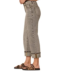 Democracy Petite "Ab" Solution High Rise Cropped Boyfriend Jeans