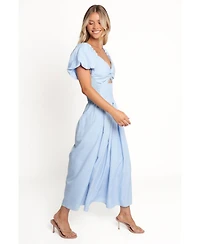 Petal and Pup Women's Cintra Puff Sleeve Maxi Dress