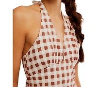 Free People Women's Cecil Sleeveless Halter Mini Dress