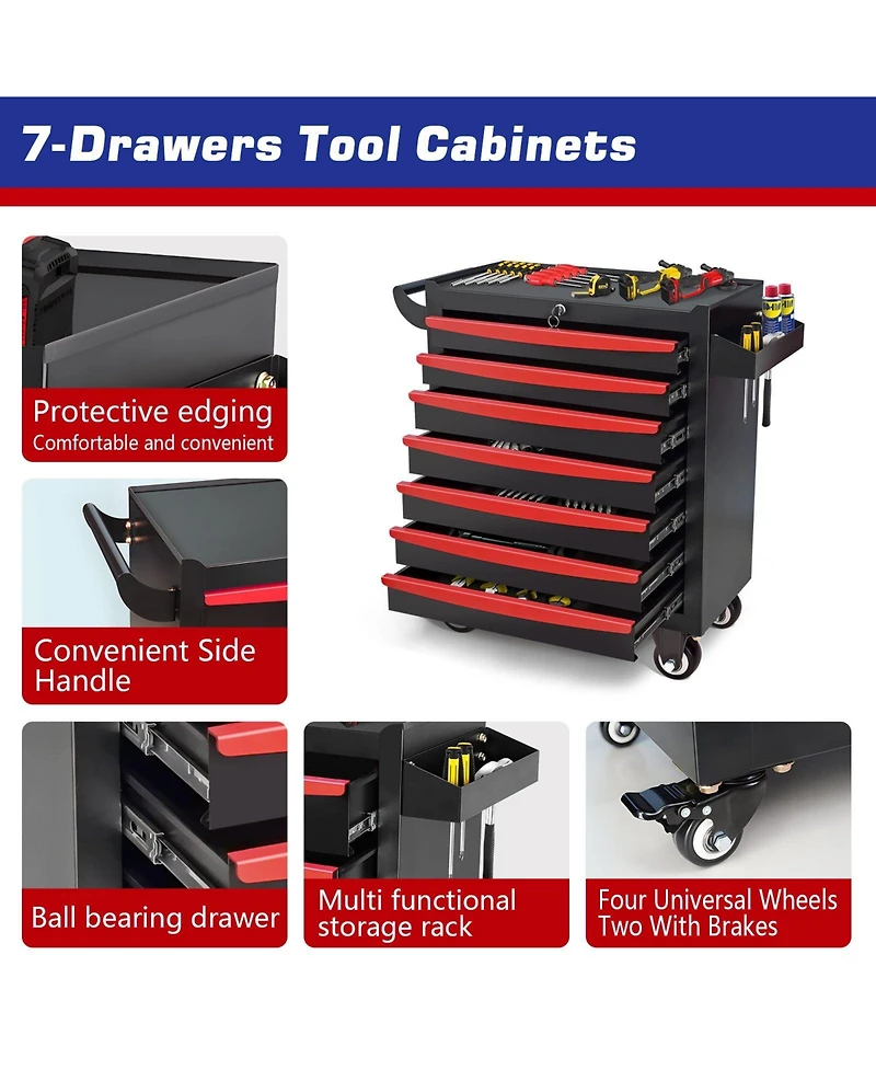 Mondawe -Drawer Rolling Tool Chest