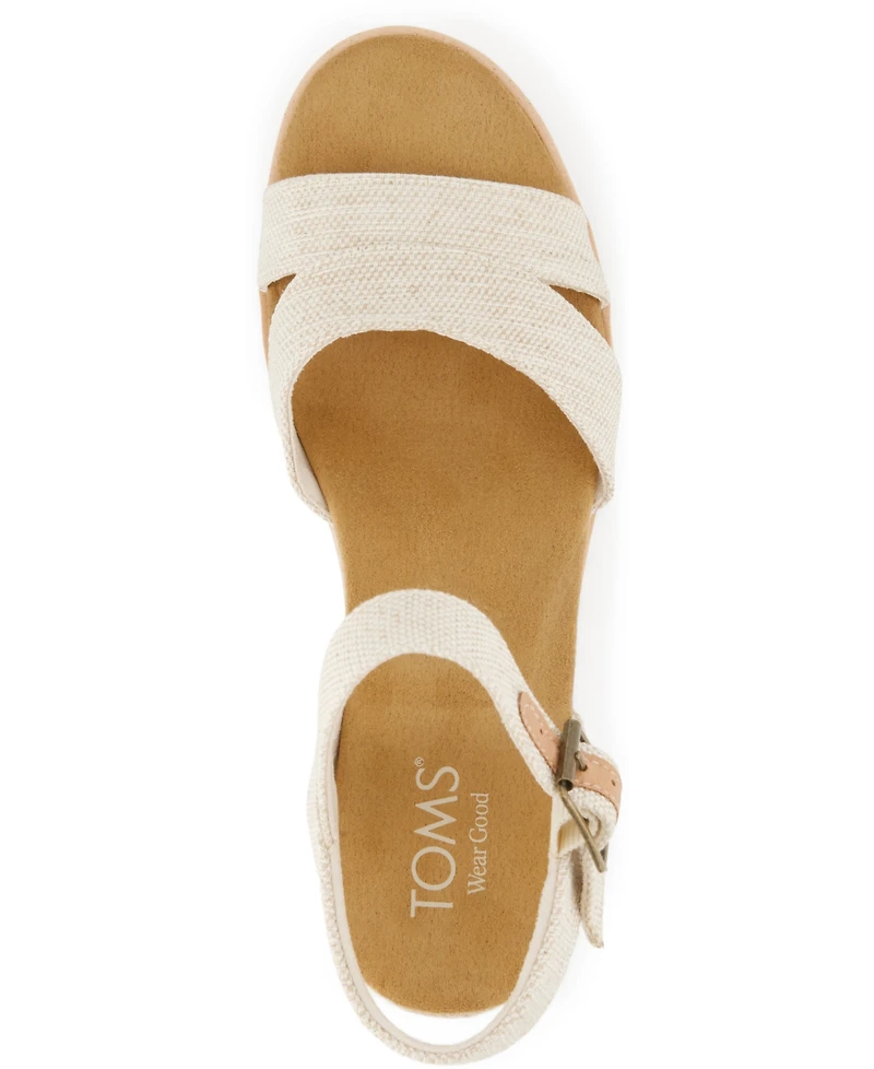 Toms Women's Louisa Open Toe Wedge Sandals