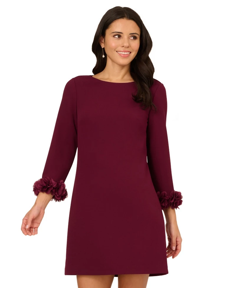 Adrianna Papell Women's 3/4-Sleeve Shift Dress