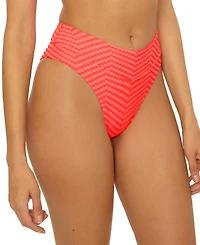 Becca Women's Connect High-Waist French-Cut Bikini Bottoms