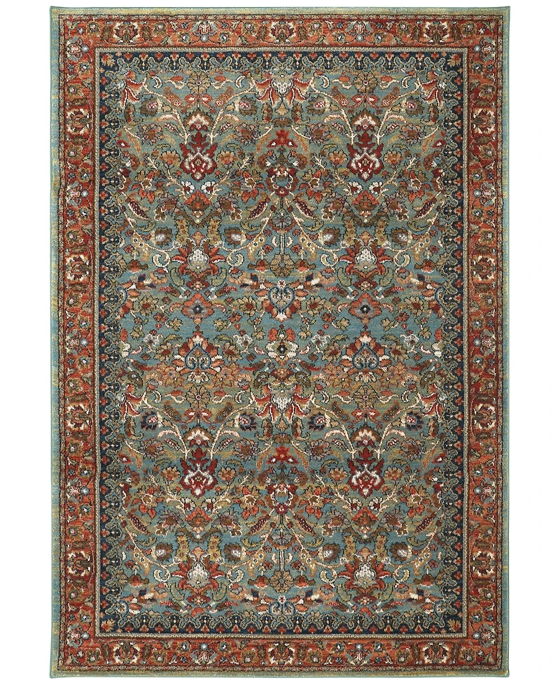Closeout! Karastan Spice Market Tigris Aquamarine 5'3" x 7'10" Area Rug