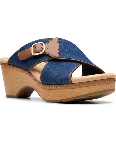 Clarks Collection Women's Seannah Nora Wedge Sandals
