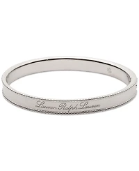 Lauren Ralph Lauren Sterling Silver Logo Script Bangle Bracelet