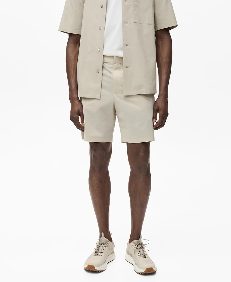 Mango Men's Water-Repellent Bermuda Shorts