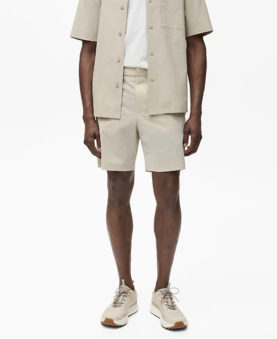 Mango Men's Water-Repellent Bermuda Shorts