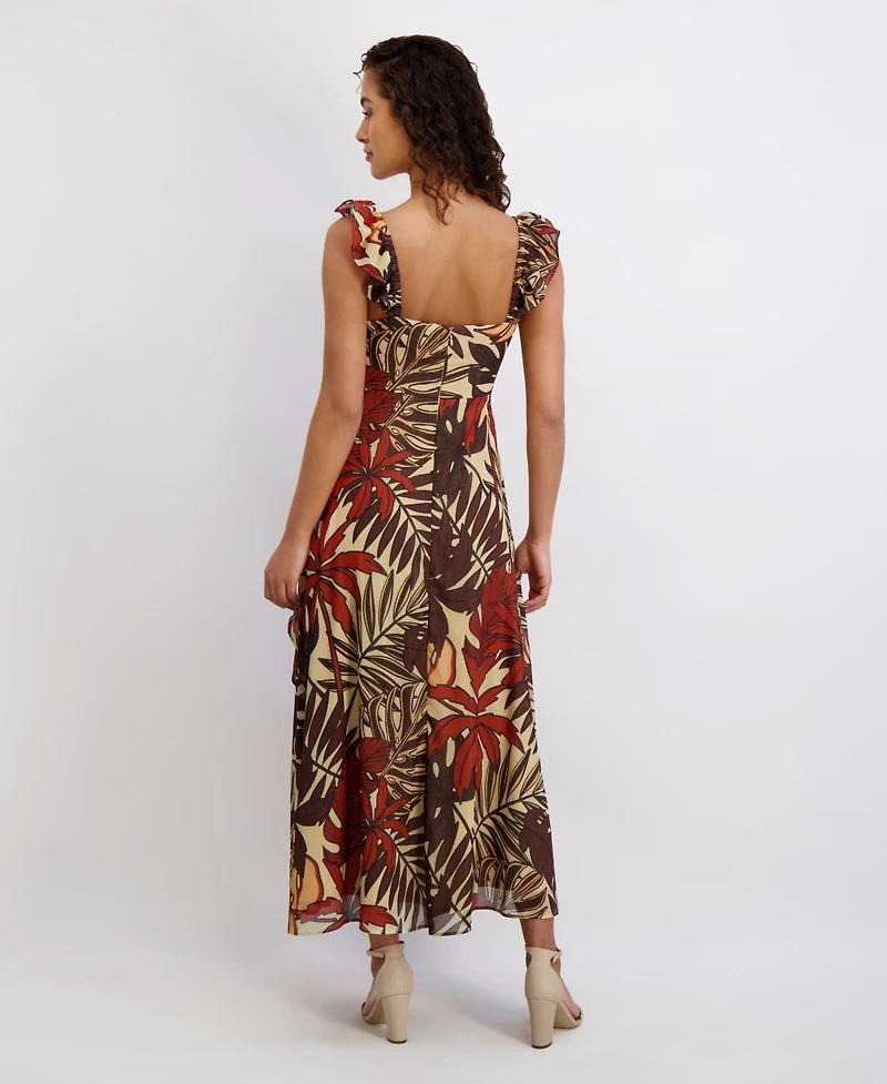 Siena Women's Sleeveless Chiffon A-Line Dress