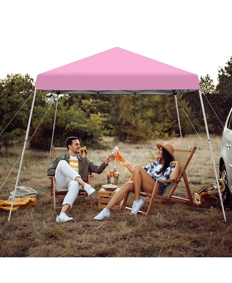10 x 10 Feet Outdoor Instant Pop-up Canopy with Carrying Bag