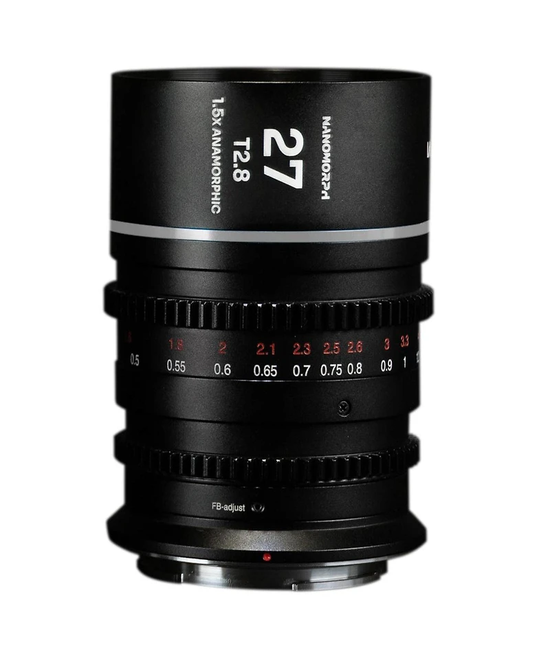 Venus Laowa Nanomorph 27mm T2.8 1.5x S35 Anamorphic Lens for Canon Rf, Silver Flare