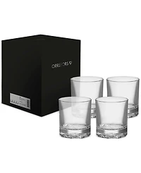 Orrefors Carat Double Old-Fashioned Glasses, Set of 4