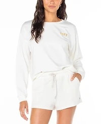 Roxy Juniors' Surfing By Moonlight Crewneck Sweatshirt