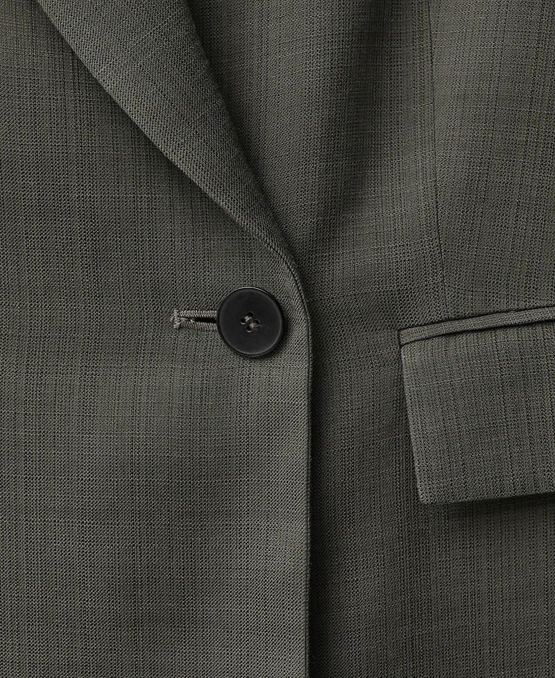 Mango Women's Oversized Double-Breasted Suit Jacket