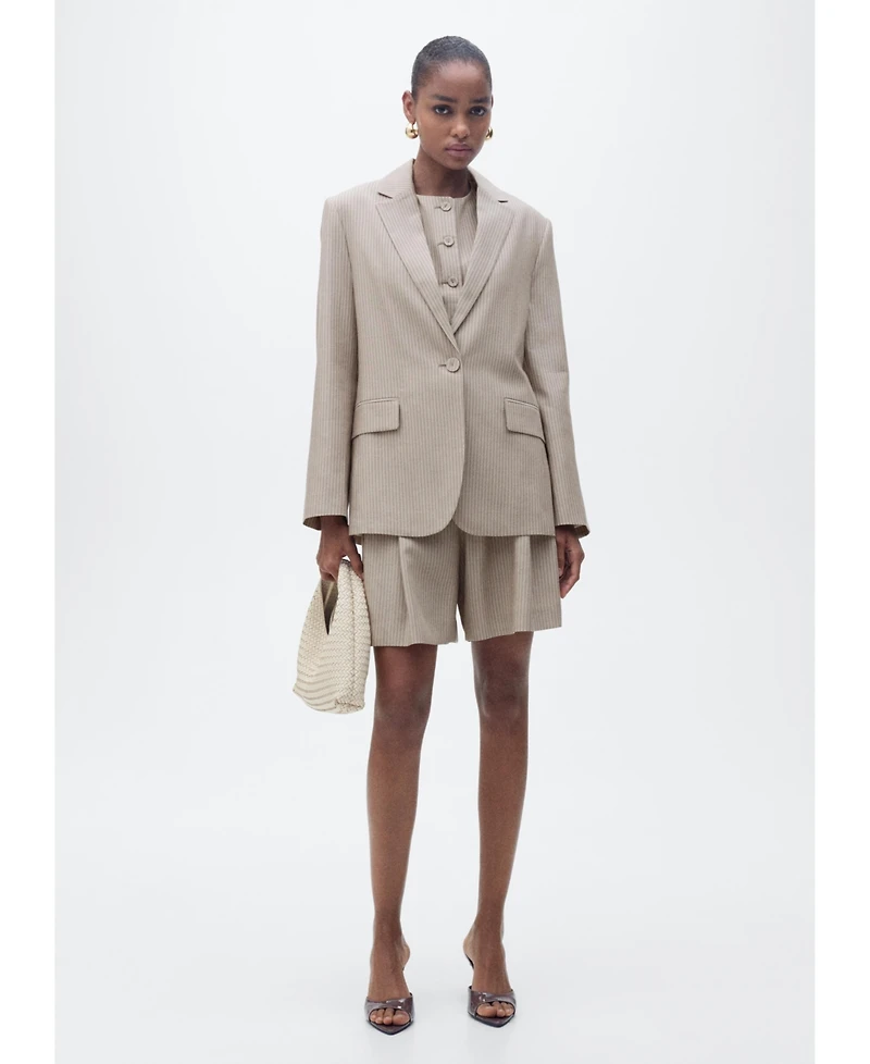 Mango Women's Lyocell Suit Jacket