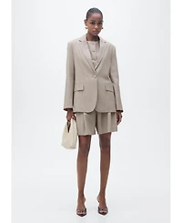 Mango Women's Lyocell Suit Jacket
