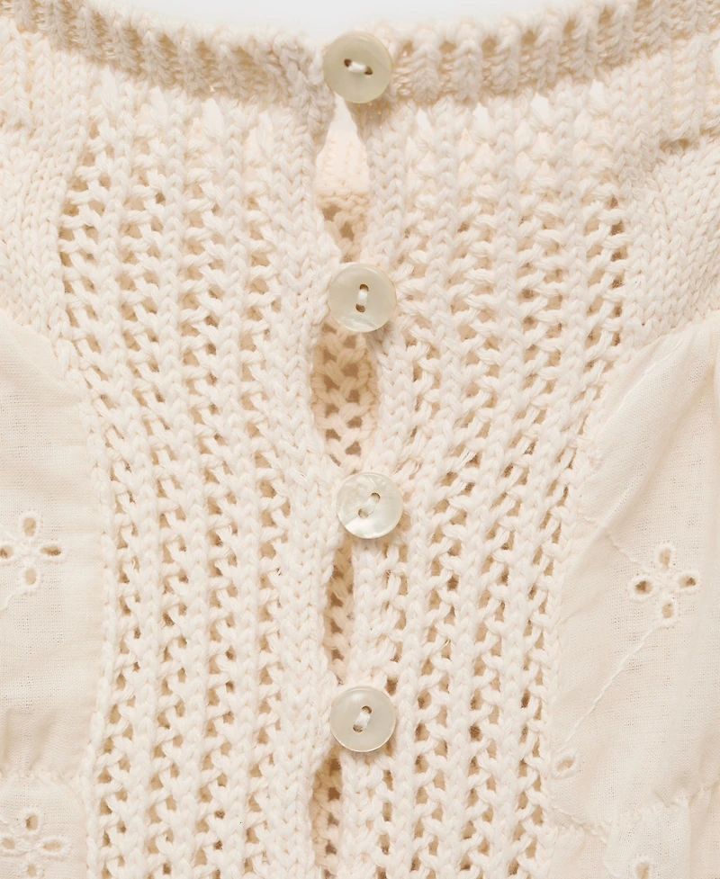 Mango Women's Openwork Details Combined Top