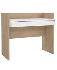 Tvilum 35" Wood 2 Storage Drawer Home Office Writing Desk