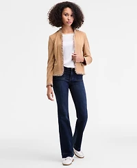 Liverpool Los Angeles Women's Collarless Fray Edge Jacket