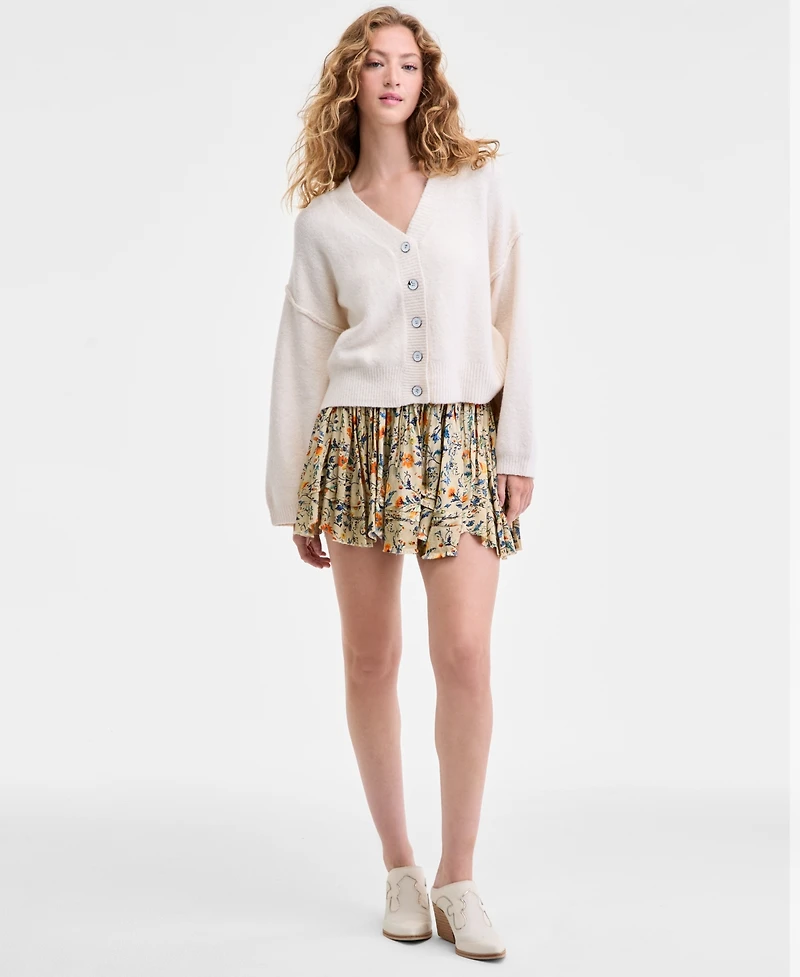 Free People Women's Third Charm Print Mini Skirt