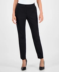 Ak Anne Klein Petite Mid-Rise Straight-Leg Pants