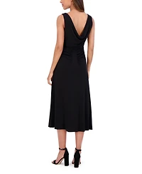 kensie Women's Jersey Cowl-Neck Sleeveless Dress