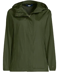Lands' End Women's Packable Water Resistant Upf 50 Windbreaker Jacket