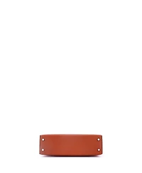 Pre-Owned Hermes 20 Kelly Mini Ii Amazone Handbag Brown Chevre Mysore with Palladium Hardware