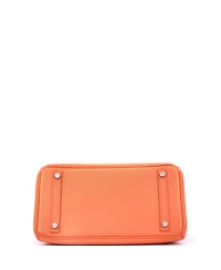 Pre-Owned Hermes Birkin 30 Handbag Orange Epsom with Palladium Hardware