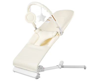 Slickblue Toddler Bouncer Folding Seat Chair 0-9 Months with Toy Bar