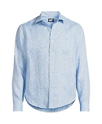 Lands' End Men's Long Sleeve Linen Shirt