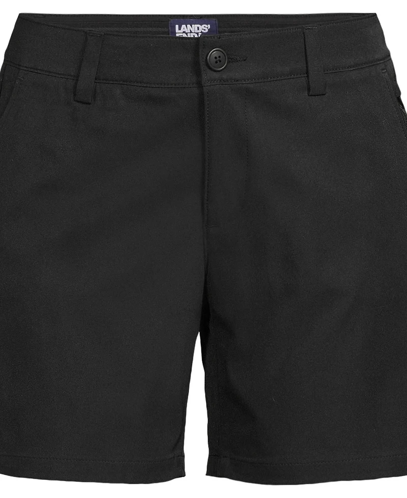 Lands' End School Uniform Women's Active Performance 7" Chino Shorts