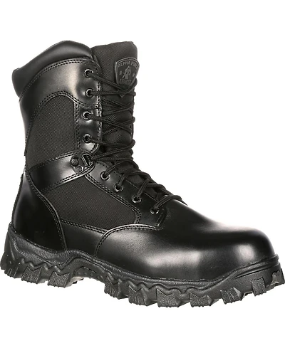Rocky Men's Alpha Force Zipper Waterproof Public Service Boot