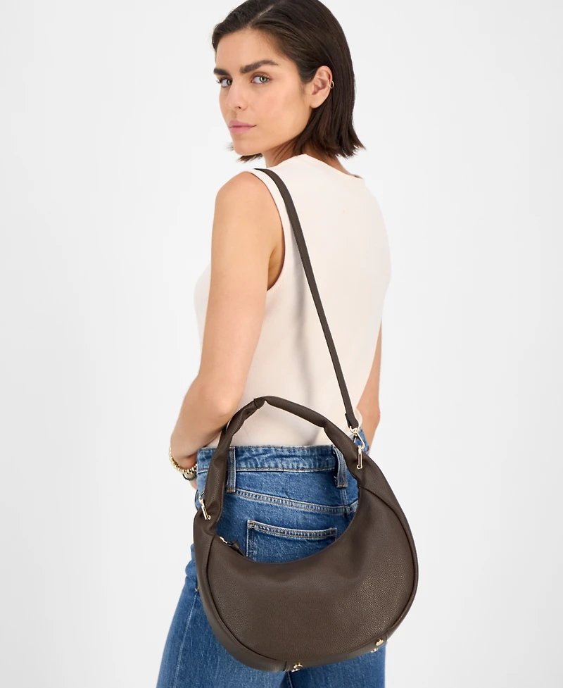 On 34th Harlowwe Small Pebbled Hobo Bag, Exclusively at Macy's