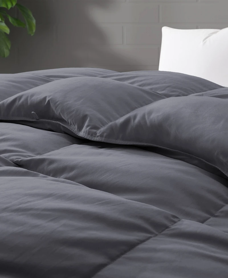Unikome All Season White Goose Down Fiber Comforter