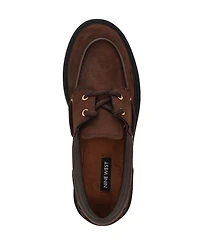 Nine West Women's Kerisa Lace-Up Chunky Lug Sole Loafers