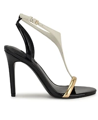 Nine West Women's Mandey T-Strap High Stiletto Sandals