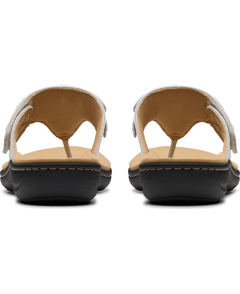 Clarks Collection Women's Laurieann Palm Flip-Flop Sandals