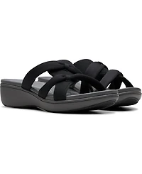 Clarks Cloudsteppers Women's Breeze Rae Cam Slip-On Flat Sandals